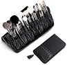 Well organize your makeup brushes neatly in place and easy access to what you want. No loss, No mess, No damage! Smart design: Portable zipper brush bag with buckles on both sides can stand on the table and become a brush holder.